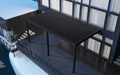 Kratki i pergole - Przyścienna pergola ELEGANCE WALL 3x6 Anthracite - Gutroof - miniaturka - grafika 1