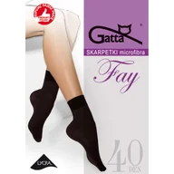 Skarpetki damskie - Skarpetki rajstopowe damskie Gatta FAY z mikrofibry, czarne o grubości 40 DEN - 10 par - miniaturka - grafika 1
