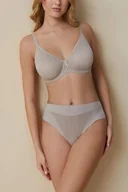 Biustonosze - Biustonosz miękki na fiszbinach z bezszwowym wykończeniem beżowy Frida Selene - miniaturka - grafika 1