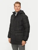 Kurtki męskie - Geox Kurtka zimowa Leitan M4628B T3144 F9000 Czarny Regular Fit - miniaturka - grafika 1