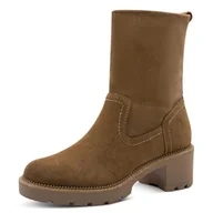 Botki damskie - TAMARIS Damskie botki Comfort Boot, cappuccino, 37 EU, cappuccino, 37 EU - miniaturka - grafika 1