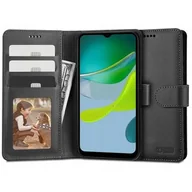 Etui i futerały do telefonów - Etui TECH-PROTECT Wallet do Motorola Moto E13 Czarny - miniaturka - grafika 1