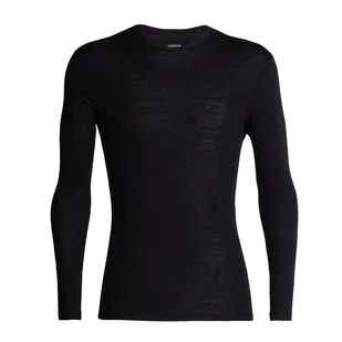 Icebreaker Merino 175 Everyday Long Sleeve Crewe Thermal Top > 104483001BLK - Koszulki męskie - miniaturka - grafika 1