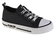 Moda i Uroda OUTLET - Big Star Shoes J KK374043, dla dziewczynki, trampki, Czarne - miniaturka - grafika 1
