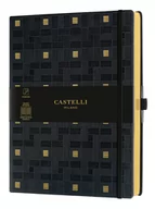 Notesy i bloczki - Notes Castelli Weaving Gold 25X19 Kr - miniaturka - grafika 1