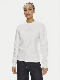 Calvin Klein Bluza Multi Logo K20K207216 Biały Regular Fit - Bluzy damskie - miniaturka - grafika 1