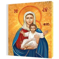 Ikony i obrazy sakralne - Obraz religijny na płótnie Matka Boża Tronująca - miniaturka - grafika 1