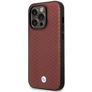Etui BMW BMHMP14X22RFGR iPhone 14 Pro Max 6,7" burgundowy/burgundy Leather Diamond Pattern MagSafe - Etui i futerały do telefonów - miniaturka - grafika 2