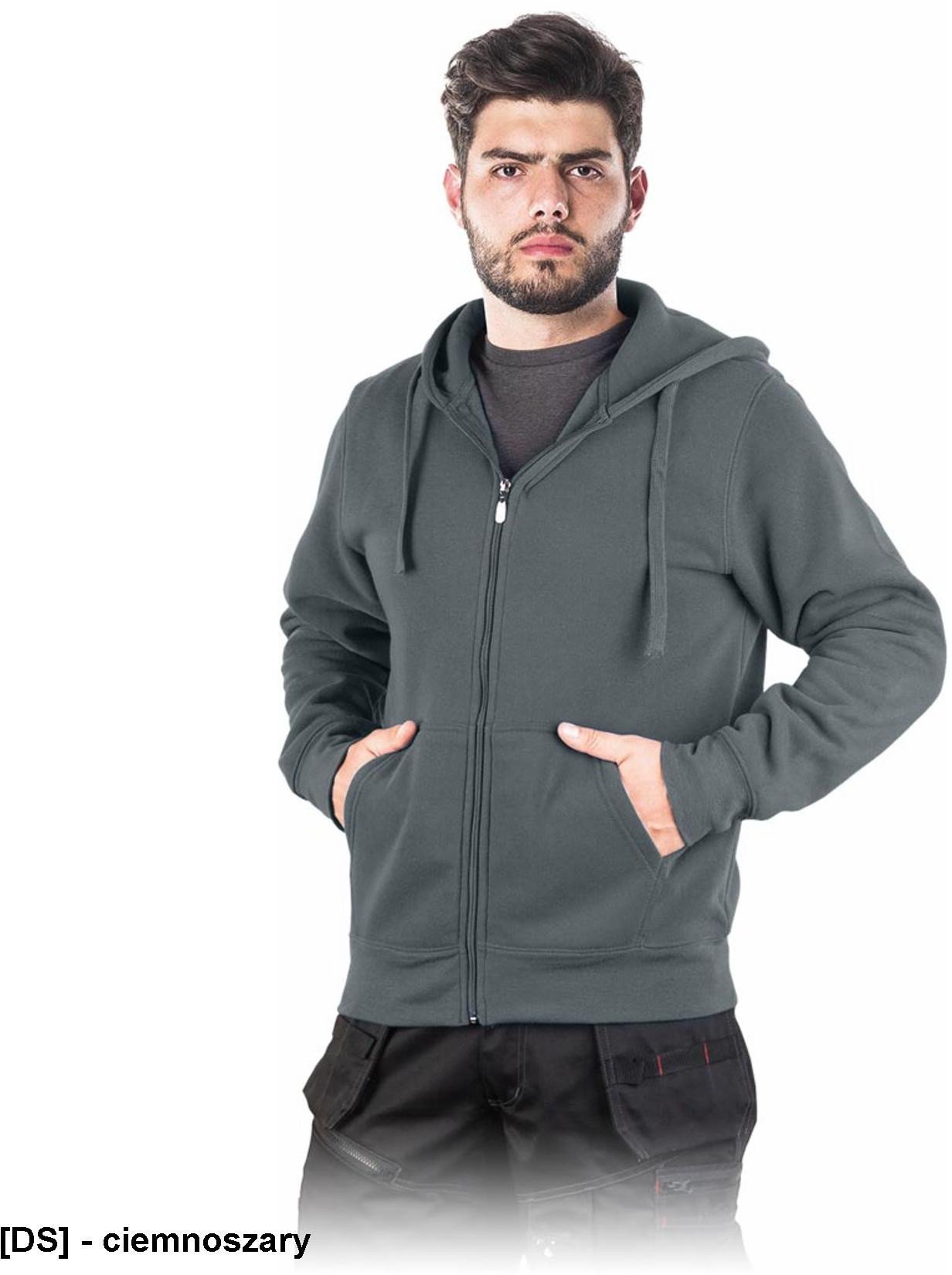 SMOKER - bluza ochronna rozpinana z kapturem - moro-czarny 2XL