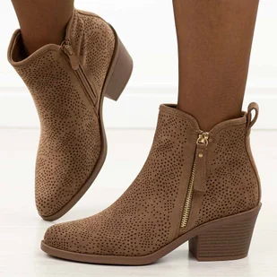 Coffee jesienne botki damskie, kowbojki S.Barski 52-538 - S.BARSKI - Botki damskie - miniaturka - grafika 1