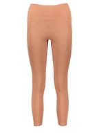 Spodnie sportowe damskie - adidas Legginsy sportowe "YGA Lux Wind" w kolorze pomarańczowym - miniaturka - grafika 1