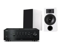 Zestawy stereo - Yamaha R-N800A (czarny) + Tesi 3 (biały) - miniaturka - grafika 1