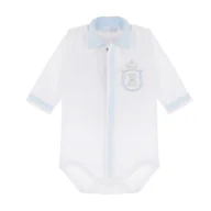 Body dla niemowląt - Body niemowlęce Don biały z niebieskim 56 - miniaturka - grafika 1