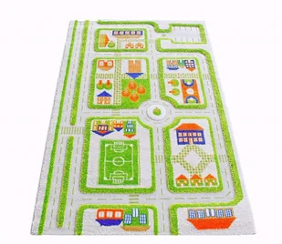 IVI Carpets Carpets, Dywan dziecięcy, 3D, Miasto Zabaw, Zielony, 100x150 cm - Dywany dla dzieci - miniaturka - grafika 1
