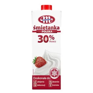 Mlekovita Śmietanka UHT 30% 1 l - Śmietana - miniaturka - grafika 1