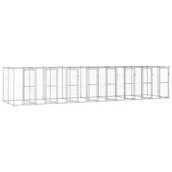 Budy dla psów - shumee Kojec zewnętrzny dla psa stal galwanizowana 19,36 m - miniaturka - grafika 1