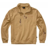 Odzież taktyczna i umundurowanie - Brandit Bluza Tactical Sweat Troyer - Camel XL - miniaturka - grafika 1