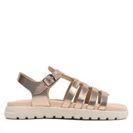 Buty dla dziewczynek - Sandały Geox J Sandal Soleima Gir J35GSB000CFC7018 D Złoty - miniaturka - grafika 1