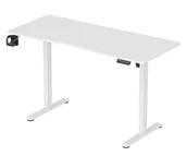 Biurka gamingowe - Silver Monkey ED-140 Essential Białe - miniaturka - grafika 1