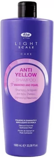 Lisap Light Scale Anti-Yellow, szampon neutralizujący żółte odcienie włosów 1000ml - Szampony do włosów - miniaturka - grafika 1