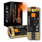 Żarówki samochodowe - ŻARÓWKI WY5W LED T10 MAGALL M1 POMARAŃCZOWE 300LM 12V CANBUS KIERUNKOWSKAZY - miniaturka - grafika 1