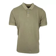 Koszulki męskie - Camel Active Męska Koszulka Polo, Brązowy Olive Brown, M - miniaturka - grafika 1