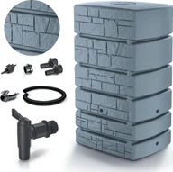 Zbiorniki na deszczówkę - Zbiornik na deszczówkę Beczka 500L + kranik + zbieracz łapacz wody - miniaturka - grafika 1