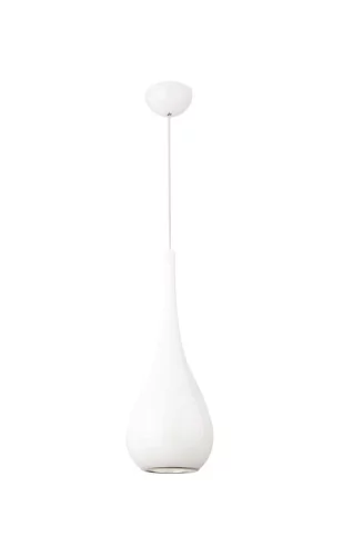 Maxlight LAMPA wisząca DROP P0235 metalowa OPRAWA zwis kropla łezka biała