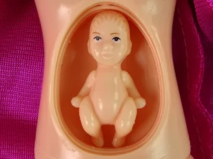 Lalka Dla Dzieci W Ciąży Długie Włosy Akcesoria - Lalki dla dziewczynek - miniaturka - grafika 4