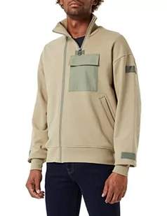G-STAR RAW Męska bluza z dzianiny Utility Bomber Mix, beżowy, S - Bluzy męskie - miniaturka - grafika 1