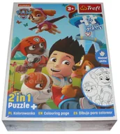 Puzzle - TREFL Puzzle Gigant PSI PATROL 2w1 + kolorowanka 36 elementów - miniaturka - grafika 1