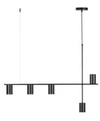 Lampy sufitowe - Vendo lampa wisząca 5xGU10 czarna 33692 - miniaturka - grafika 1