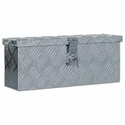 Skrzynki i torby narzędziowe - Aluminiowa skrzynia, 48,5 x 14 x 20 cm, srebrna - miniaturka - grafika 1