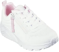 Buty dla dziewczynek - Skechers buty młodzieżowe Uno Lite - Easy Zip310387L WHT white 31 - miniaturka - grafika 1
