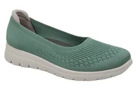 Moda i Uroda OUTLET - Włoskie Balerinki FLY FLOT 27 J46 KX 6047 Light Green Turkusowe - miniaturka - grafika 1