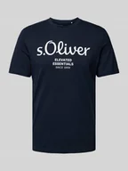 Koszulki męskie - T-shirt z nadrukiem z logo - miniaturka - grafika 1