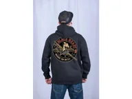 Bluzy męskie - bluza BLACK HEART - LIBERATOR-B24, rozpinana z kapturem-XL - miniaturka - grafika 1