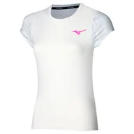Koszulki sportowe damskie - Koszulka damska Mizuno  Charge Printed Tee  White  M - miniaturka - grafika 1