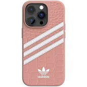 Etui i futerały do telefonów - Adidas Samba Alligator z 3 paskami do iPhone 14 Pro różowy - miniaturka - grafika 1