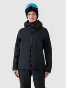 Kurtki i kamizelki sportowe damskie - 4F Kurtka skiturowa membrana NeoDry 20000/40000 damska - czarna XXL - miniaturka - grafika 1