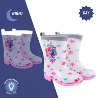 Buty dla dziewczynek - Kalosze dziecięce Perletti Jednorożec, brokatowe 22/23 - miniaturka - grafika 1