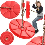 Place zabaw - HUŚTAWKA OGRODOWA DLA DZIECI OKRĄGŁA DYSK MOCNA - miniaturka - grafika 1