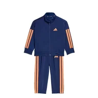 Odzież sportowa dziecięca - adidas uniseks-baby ESSENTIALS CLIMACOOL TRACKSUIT, dark blue/Dusky Orange, 9-12 Months - miniaturka - grafika 1