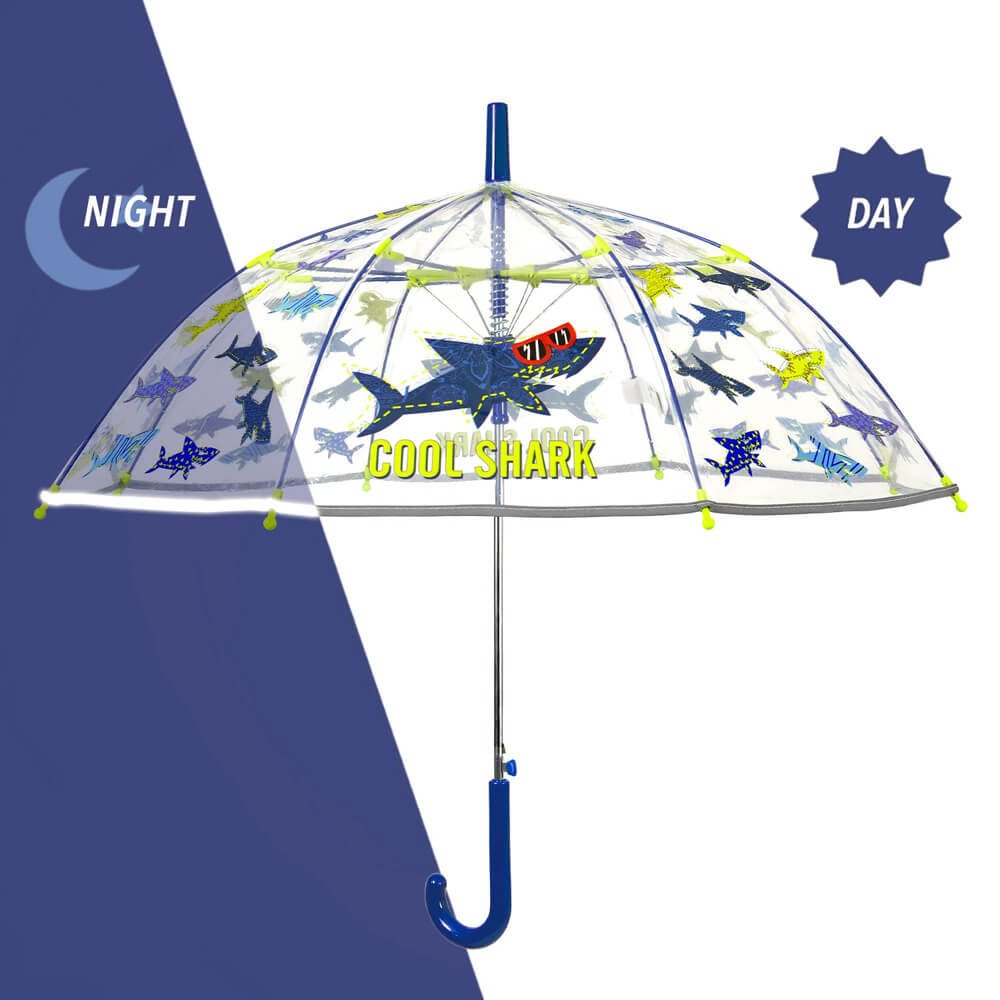 Parasolka Dziecięca Z Odblaskową Lamówką Perletti Shark Rekin
