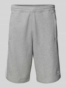 Szorty z dzianiny dresowej o kroju regular fit z wyhaftowanym logo - Spodnie sportowe męskie - miniaturka - grafika 1