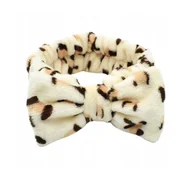 Pozostałe akcesoria kosmetyczne - eCarla opaska kosmetyczna z kokardą Panterka - miniaturka - grafika 1