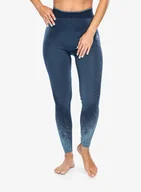 Kalesony - Legginsy termoaktywne damskie Odlo Blackcomb Eco BL Bottom Long – provincial blue - miniaturka - grafika 1