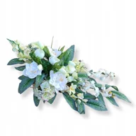 Sztuczne kwiaty - Duży Stroik na cmentarz Wiosenna kompozycja Wiązanka Tulipan Storczyk - miniaturka - grafika 1