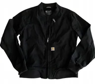 Kurtki damskie - Carhartt Kurtka Damska Czarna Bomber Na Zamek Długi Rękaw 42 Jxa - miniaturka - grafika 1