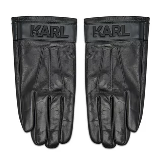 Rękawiczki - Rękawiczki Męskie KARL LAGERFELD - 220M3615 Black A999 - grafika 1